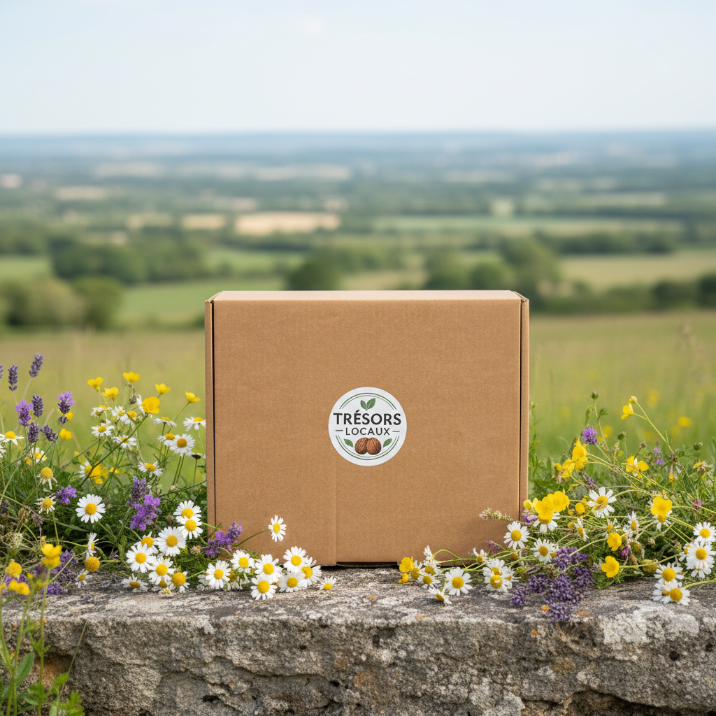 Coffret pierre fleurs