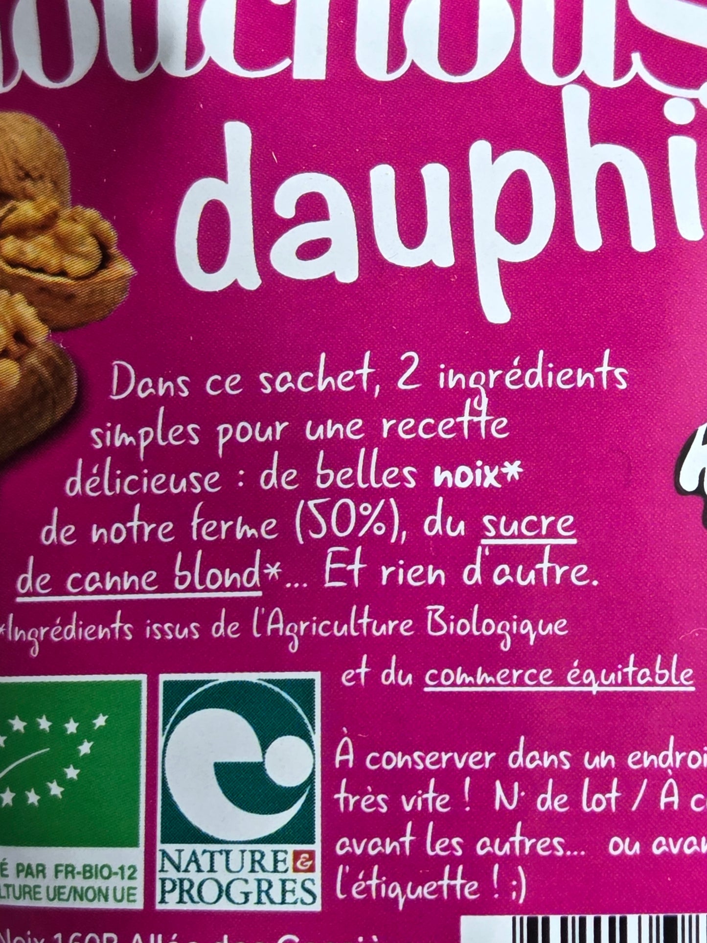 Chouchous dauphi'noix Bio