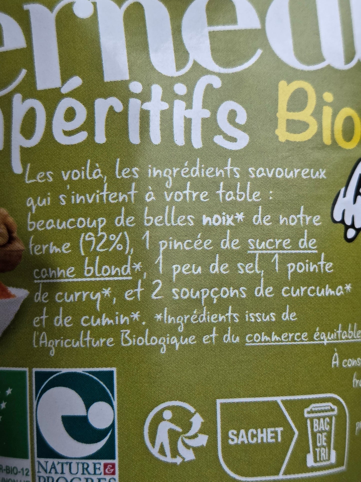 Cerneaux de noix apéritif Bio