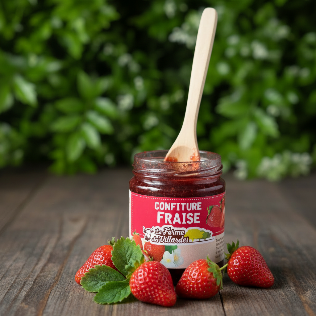Confiture Fraise - Avec plantes