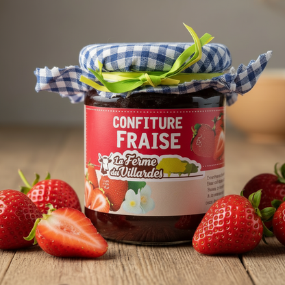 Confiture Fraise - Très zoomé