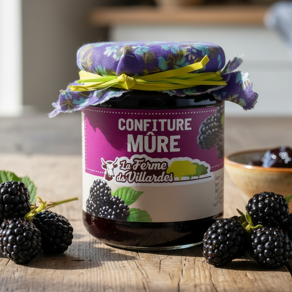Confiture Mûre - Zoom rapproché
